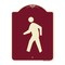 Signmission Pedestrian Crossing Symbol Heavy-Gauge Aluminum Architectural Sign, 24" x 18", BU-1824-23337 A-DES-BU-1824-23337 - alternate 1